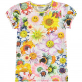 Тениска с щампа Happy Flowers, многоцветна Molo 347111 
