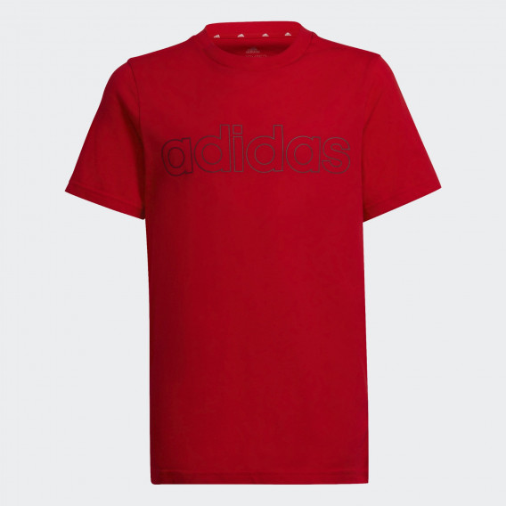 Памучна тениска B LIN T, червена Adidas 347155 