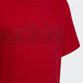 Памучна тениска B LIN T, червена Adidas 347157 3