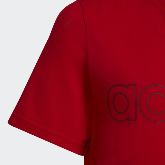 Памучна тениска B LIN T, червена Adidas 347158 4