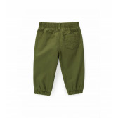 Памучен панталон за бебе, зелен цвят Original Marines 347235 2