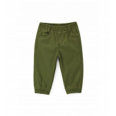 Памучен панталон за бебе, зелен цвят Original Marines 347236 