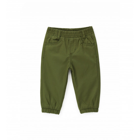 Памучен панталон за бебе, зелен цвят Original Marines 347236 