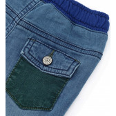 Къси дънкови панталони с апликации, сини Original Marines 347313 6
