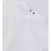 Блуза за бебе с къс ръкав и асиметричен гръб, бяла Original Marines 347363 4