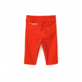 Панталон за бебе с къдрички и панделка, червен Original Marines 347388 2