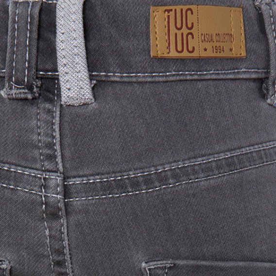 Къс панталон от деним с износен ефект за момче  Tuc Tuc 34746 3