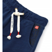 Къси памучни панталони с плетени връзки, тъмносини Original Marines 347497 3