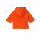 Тениска с качулка и пайети, оранжев цвят Original Marines 347674 2