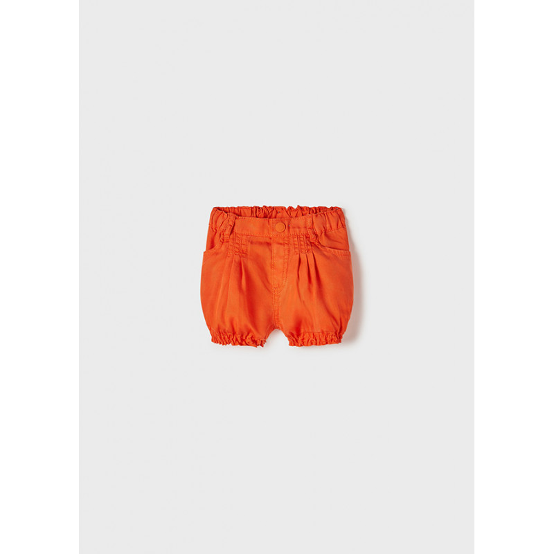 Къс панталон кройка балон за бебе, оранжев  347999