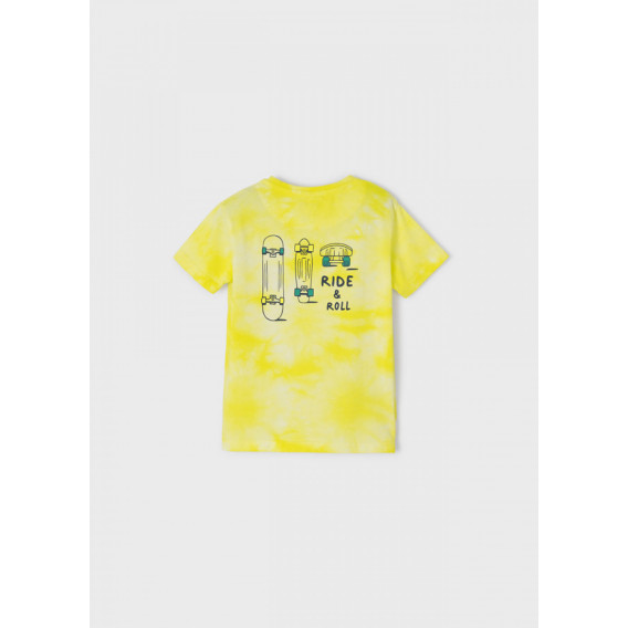 Тениска с обре ефект Ride&Ride, жълта Mayoral 348031 2