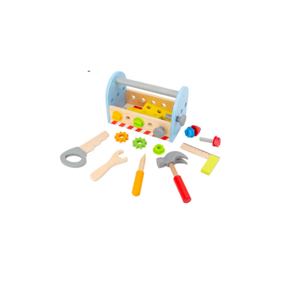 Дървена играчка - кутия с инструменти, малка WOODEN 348313 5