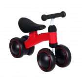Детски велосипед за баланс с четири колела, червен SNG 349239 