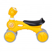 Детски велосипед за баланс със звук и светлина, жълт SNG 349247 2