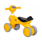 Детски велосипед за баланс със звук и светлина, жълт SNG 349248 3