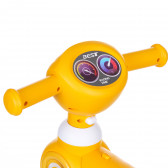 Детски велосипед за баланс със звук и светлина, жълт SNG 349249 4