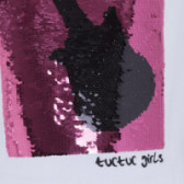 Памучна тениска със стилизирана картинка на китара от пайети за момиче Tuc Tuc 34942 3