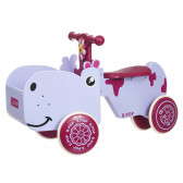 Детска количка за яздене Хипопотам със звук и светлина SNG 349420 