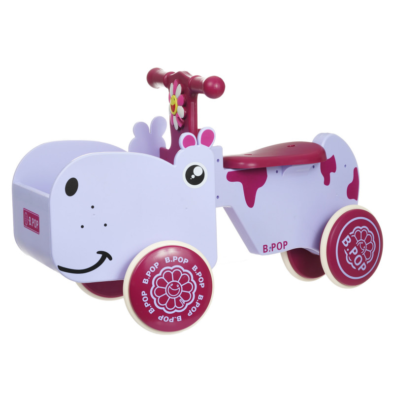 Детска количка за яздене Хипопотам със звук и светлина  349420
