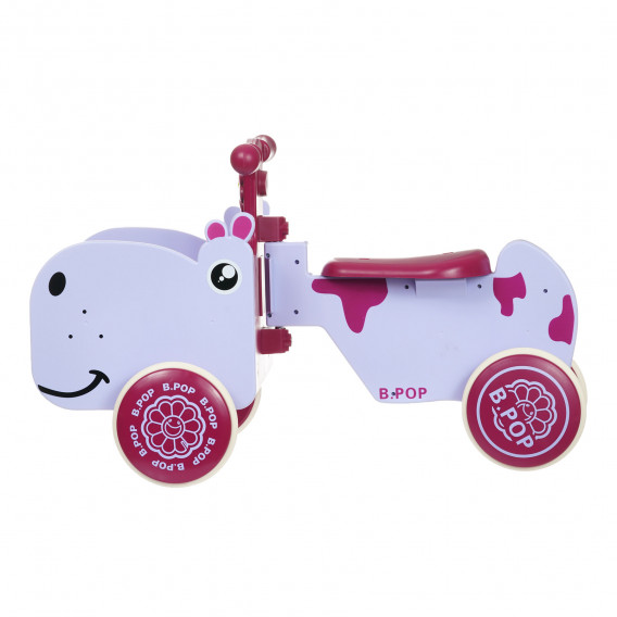 Детска количка за яздене Хипопотам със звук и светлина SNG 349421 2
