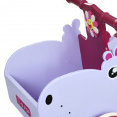 Детска количка за яздене Хипопотам със звук и светлина SNG 349424 5