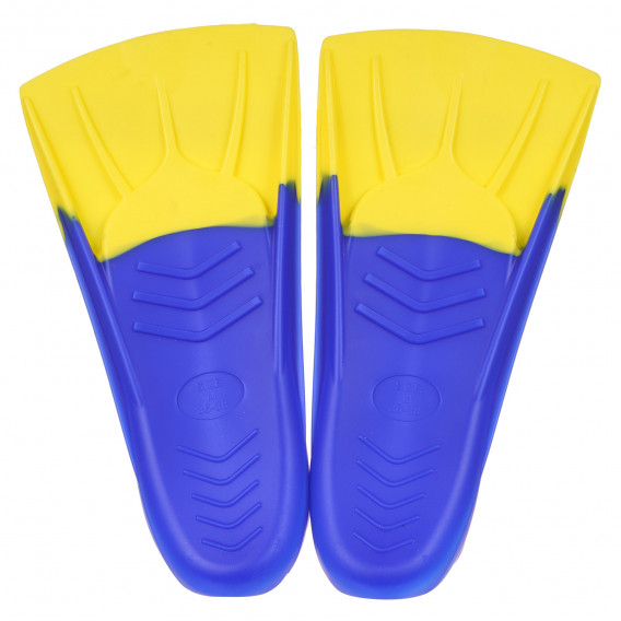 Комплект плавници, размер XS, син с жълто  349662 3