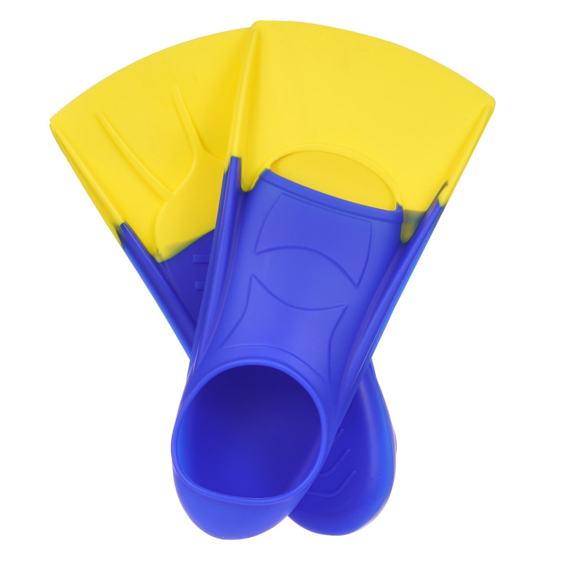 Комплект плавници, размер S, син с жълто  349695