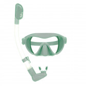 Комплект детска маска за гмуркане с шнорхел в кутия, зелен ZIZITO 349786 