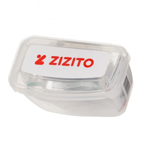 Комплект детска маска за гмуркане с шнорхел в кутия, безцветен ZIZITO 349815 10