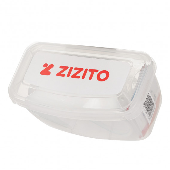 Комплект маска за гмуркане с шнорхел в кутия, бял ZIZITO 349845 10