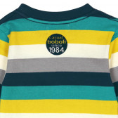 Памучна блуза с дълъг ръкав на цветно райе за бебе момче Boboli 350 4
