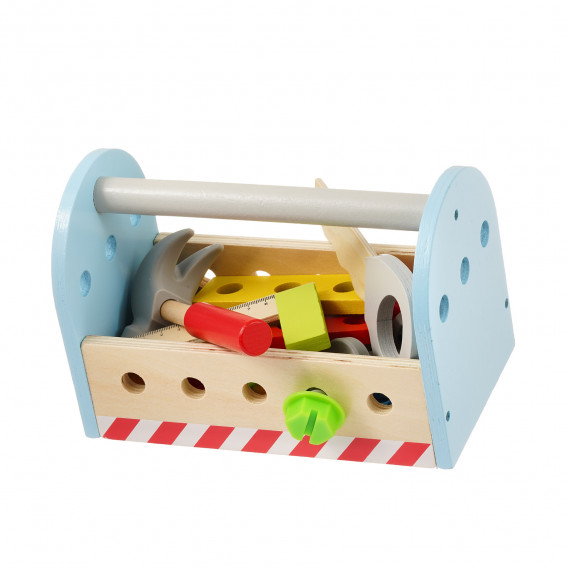 Дървена играчка - кутия с инструменти, малка WOODEN 350202 