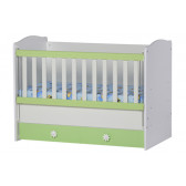Бебешко креватче, Калина с подвижна решетка, зелено Dizain Baby 35072 2
