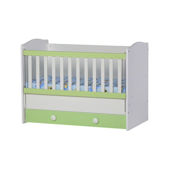 Бебешко креватче, Калина с подвижна решетка, зелено Dizain Baby 35072 2