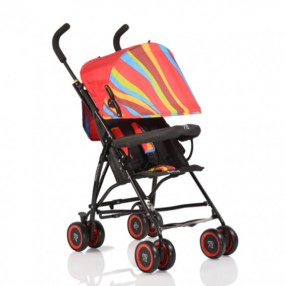 Лятна многоцветна количка BILLY със сенник с две секции Moni 35161 