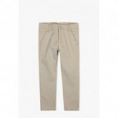 Памучен панталон с еластан за момче с изчистен дизайн Boboli 35259 