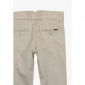 Памучен панталон с еластан за момче с изчистен дизайн Boboli 35262 4