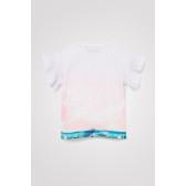Блуза с къс ръкав Фламинго, бяла DESIGUAL 353524 2