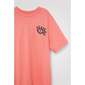 Блуза с къс ръкав Skull, розова DESIGUAL 354400 4