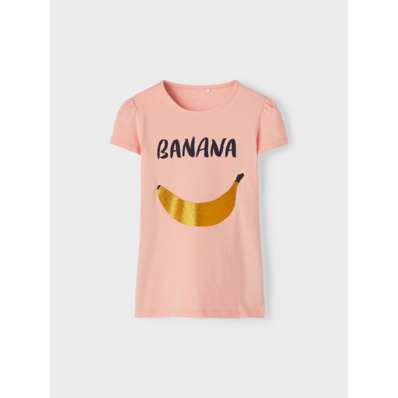 Блуза с къс ръкав Banana, корал  357391