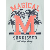 Блуза с къс ръкав Magical Beach, мента Name it 357825 3