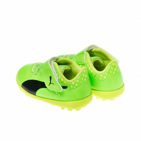 Футболни обувки с велкро закопчаване, зелени Puma 35835 3