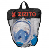 Детска маска за шнорхелинг, размер XS, синя ZIZITO 359055 12