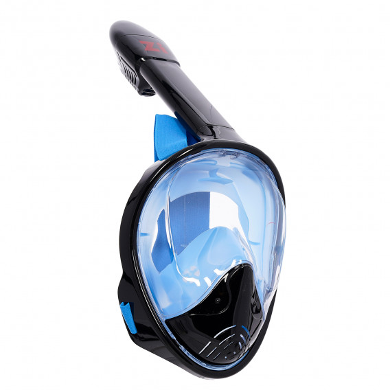 Цяла маска за шнорхелинг, размер S/M, черна със синьо Zi 359208 4