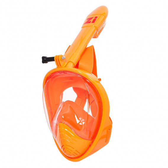 Детска цяла маска за шнорхелинг, размер XS, оранжева Zi 359558 5