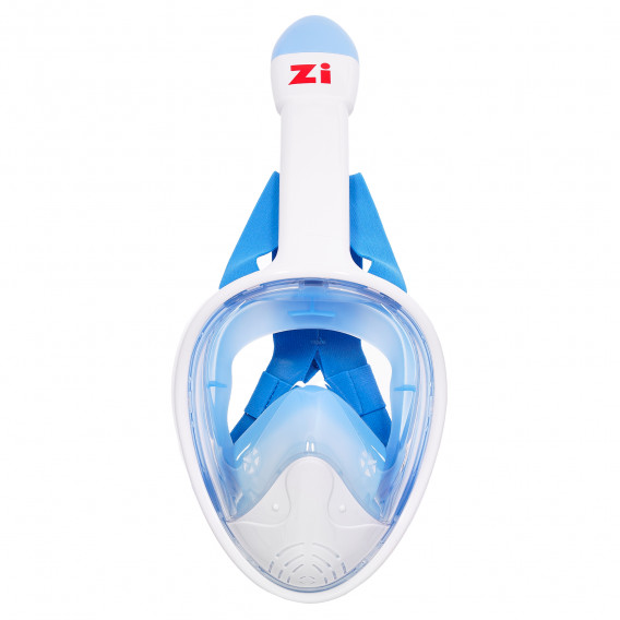 Цяла маска за шнорхелинг, размер L/XL, бяла със синьо Zi 359951 