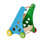 Детска дървена играчка за бутане - проходилка с активности WOODEN 359993 10