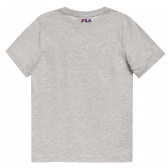 Памучна тениска с логото на бранда, сива Fila 360029 4