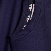 Тениска от органичен памук с логото на бранда, синя Fila 360043 3