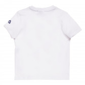 Памучна тениска с щампа Bugs Bunny и приятели, бяла Fila 360050 4